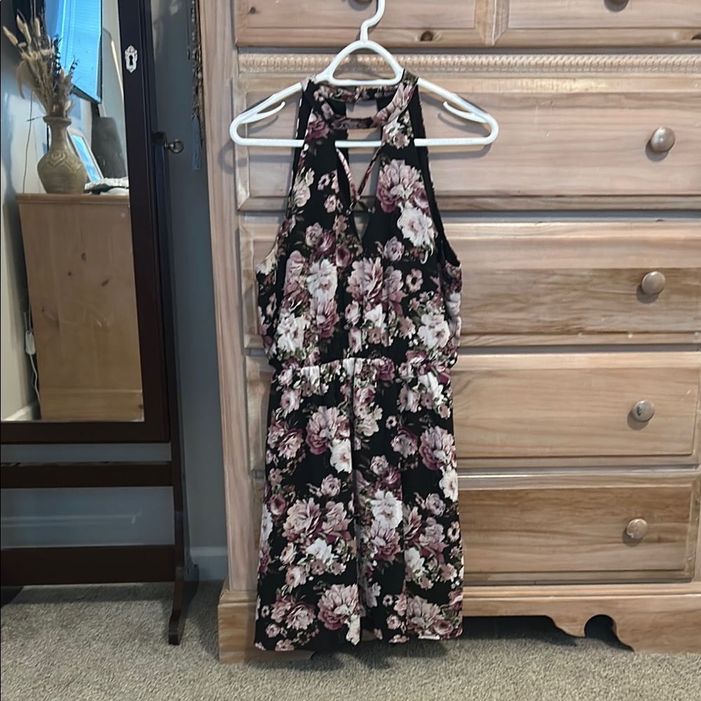 Floral Halter Dress